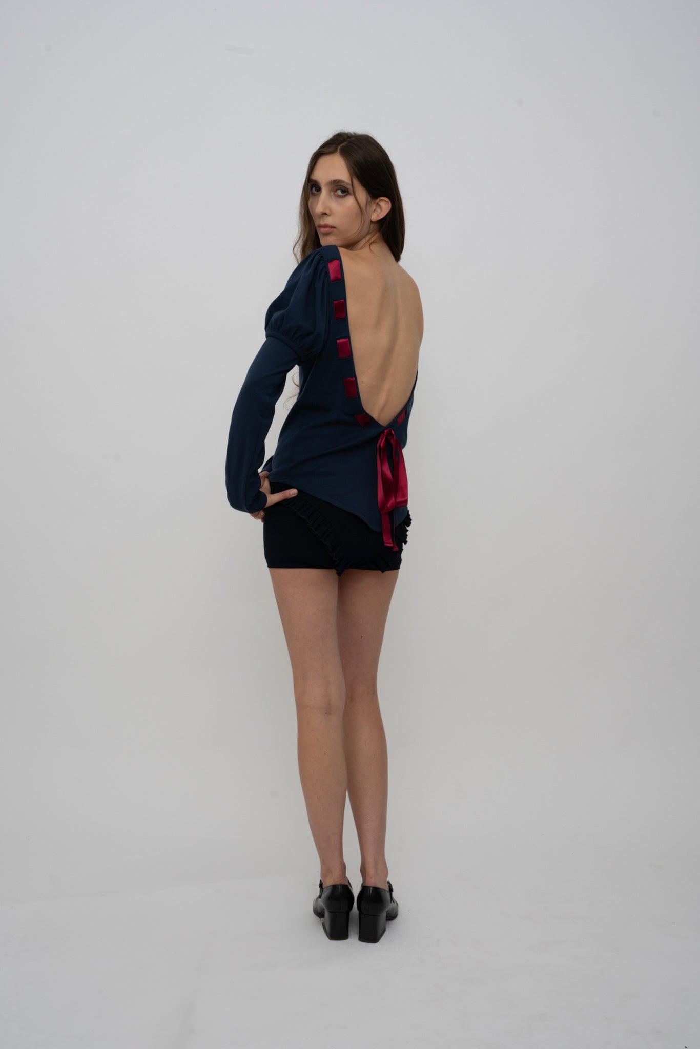 Sashy Top - navy