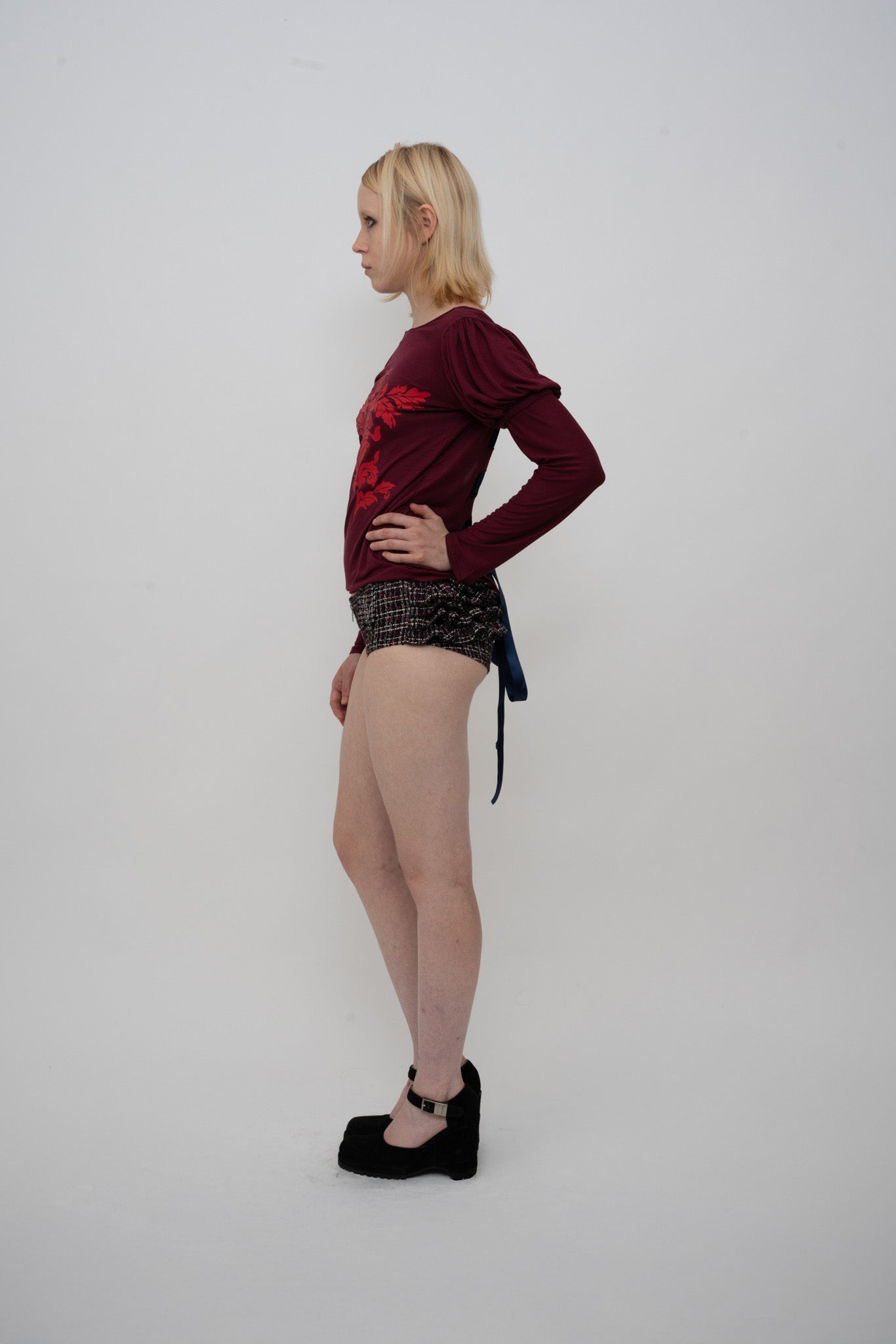 Sashy Top - burgundy