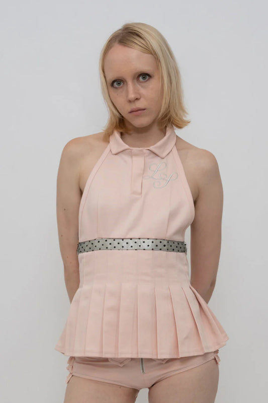 Lyra Pleated Top - pink