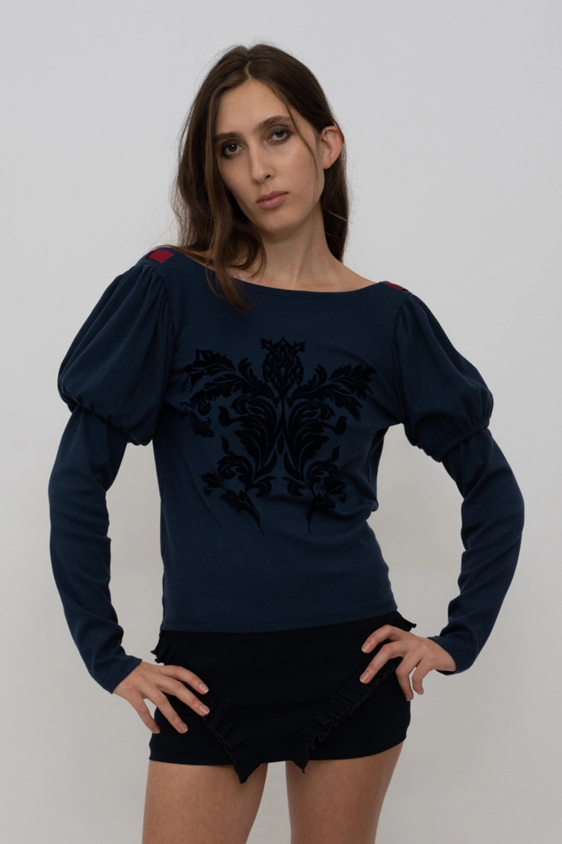 Sashy Top - navy