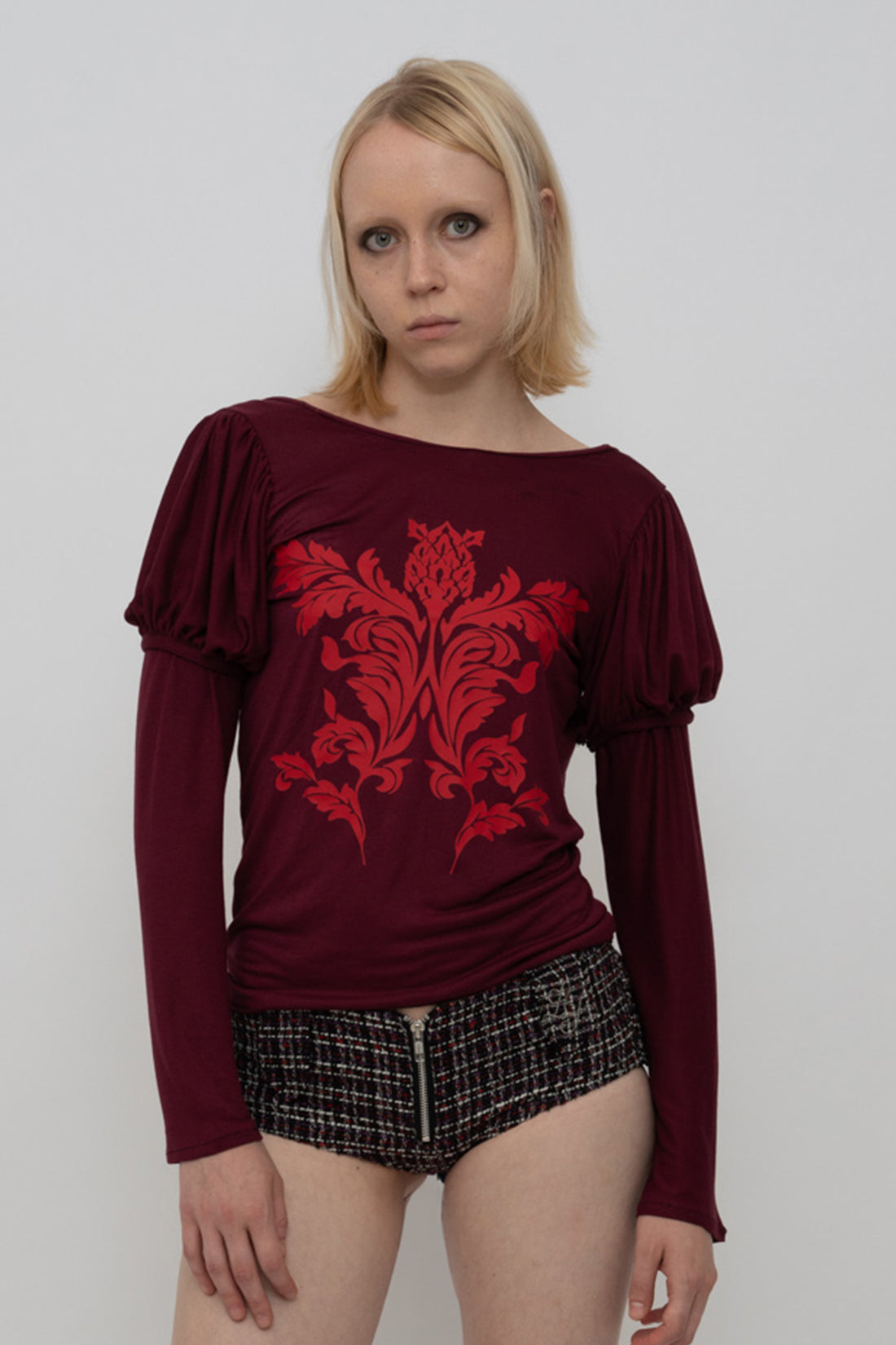 Sashy Top - burgundy