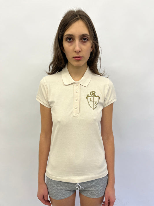 Every girl polo top - ivory