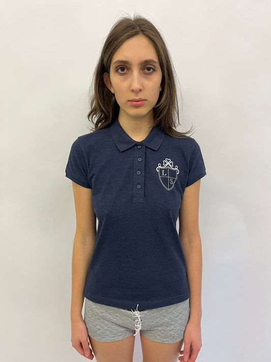 Every girl polo top - navy