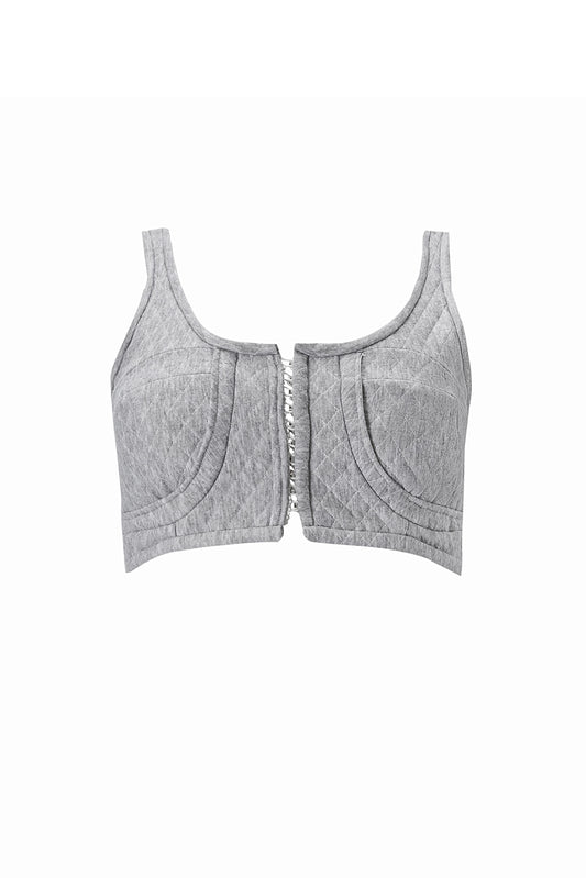 Dakota corset top - grey