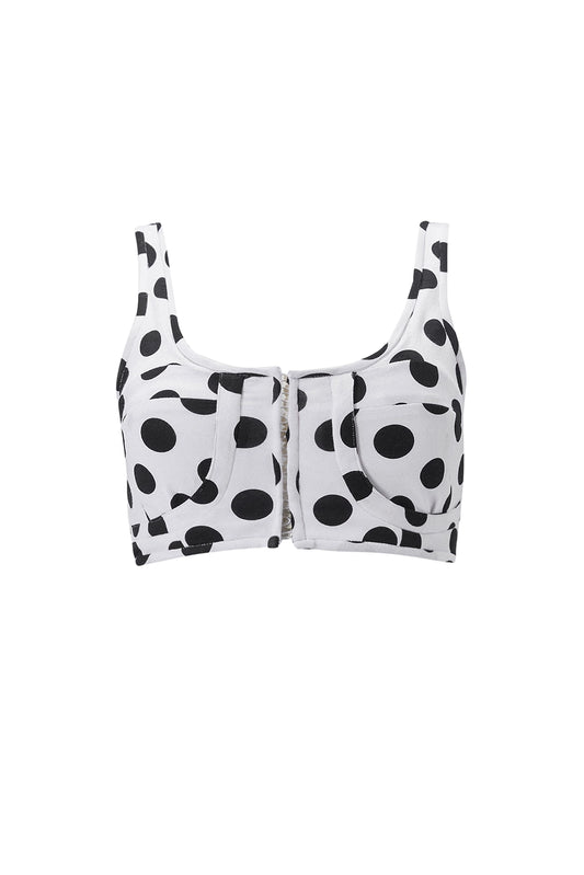 Dakota corset top - polka dots
