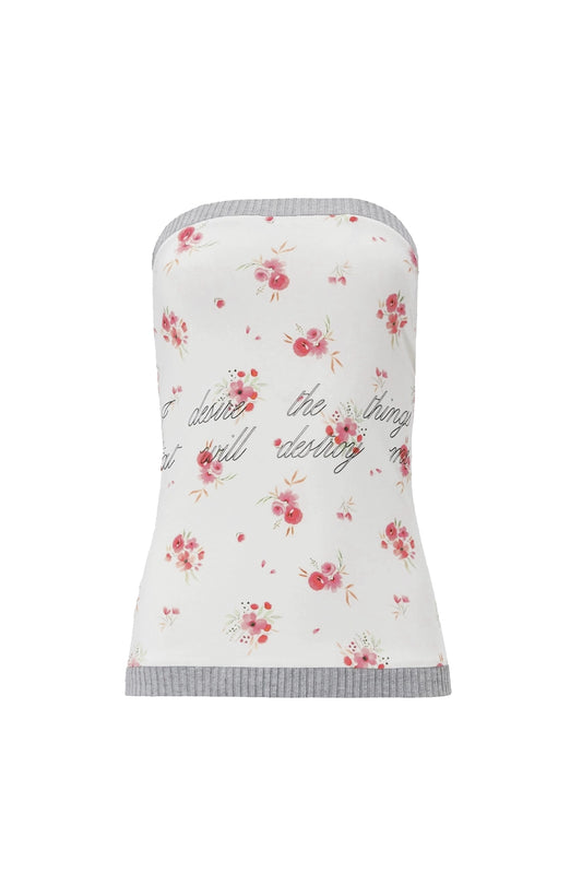 I Desire bandeau top - floral