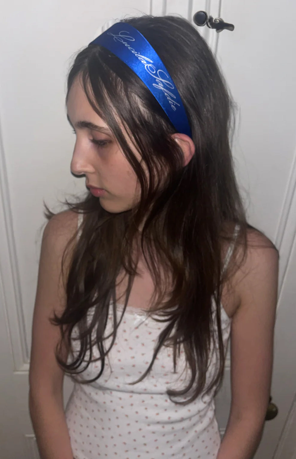 Daisy Randone headband - Blue