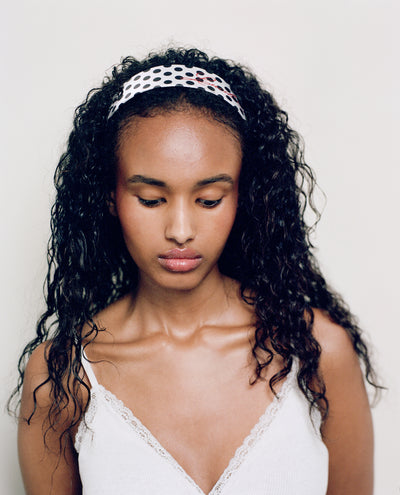 Daisy Randone headband - Polka dot