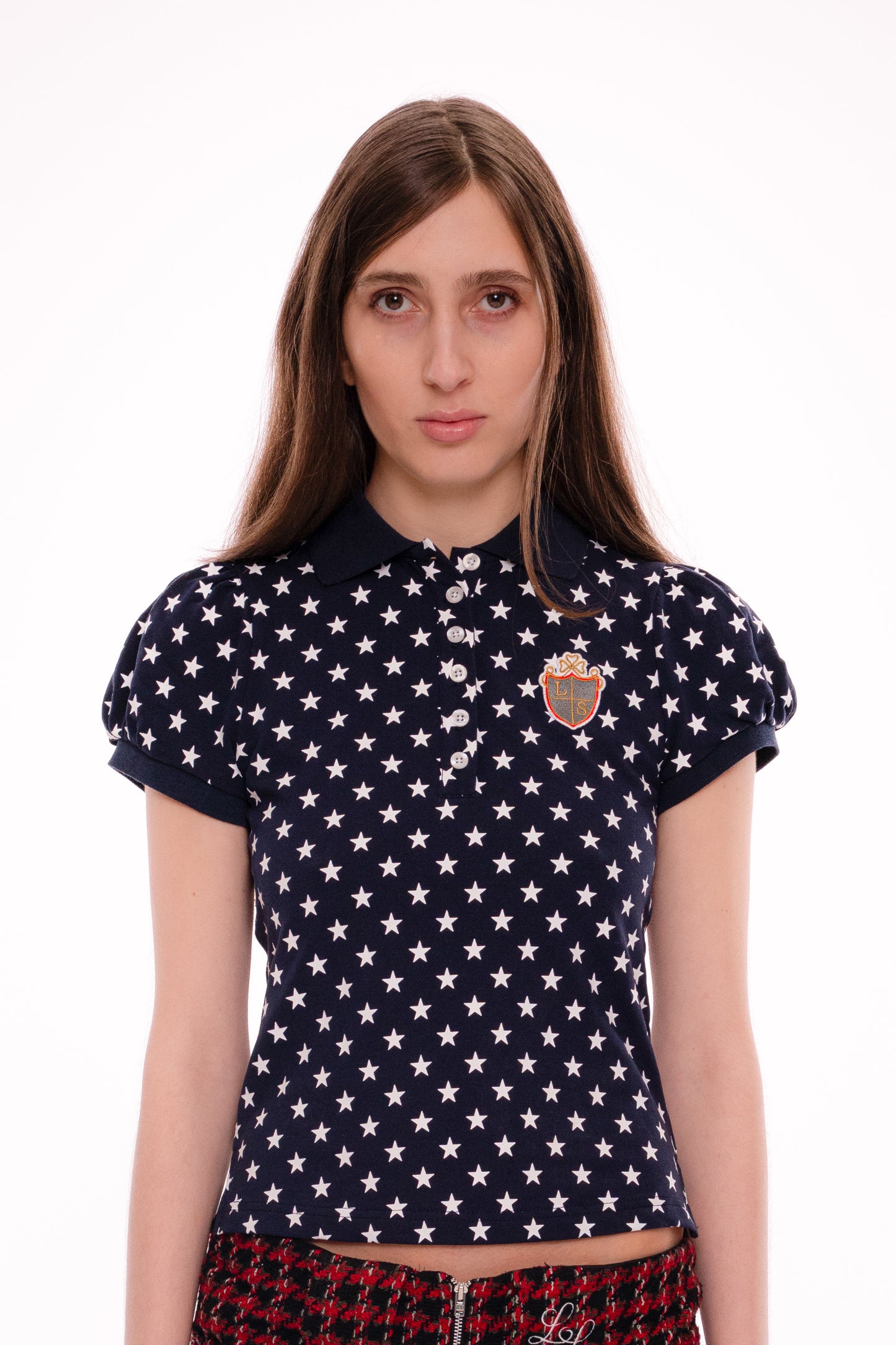 Every girl polo - navy stars