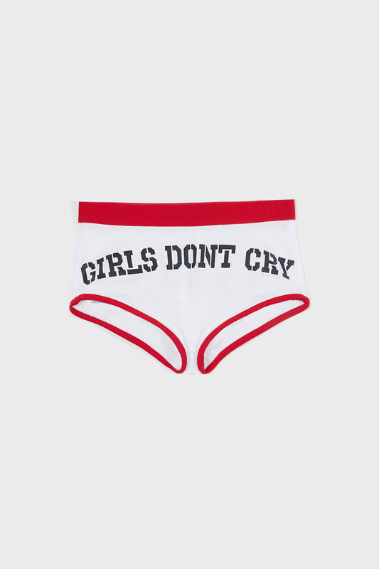 Girls Don't Cry Hotpants - White