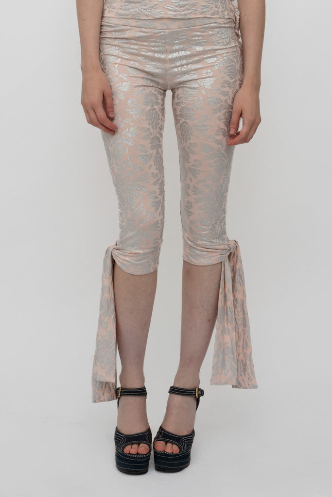 Clementine Leggings - pink wallpaper