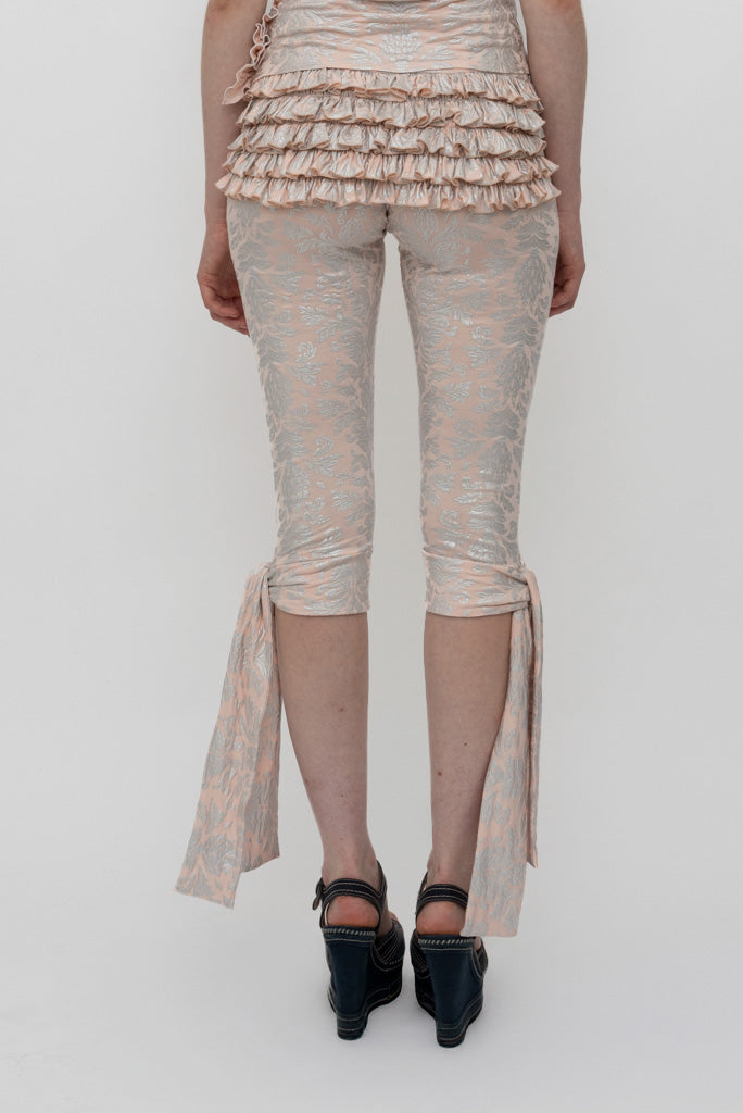 Clementine Leggings - pink wallpaper