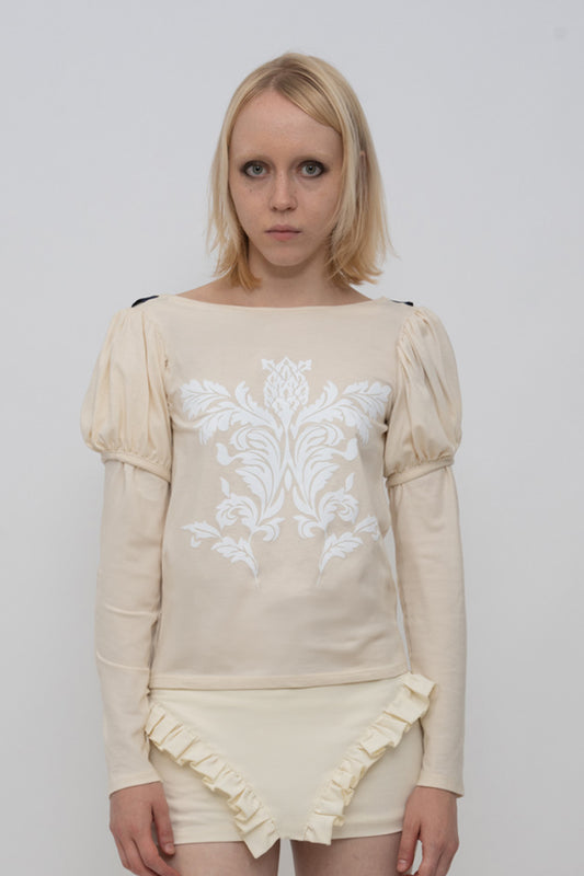 Sashy Top - ivory