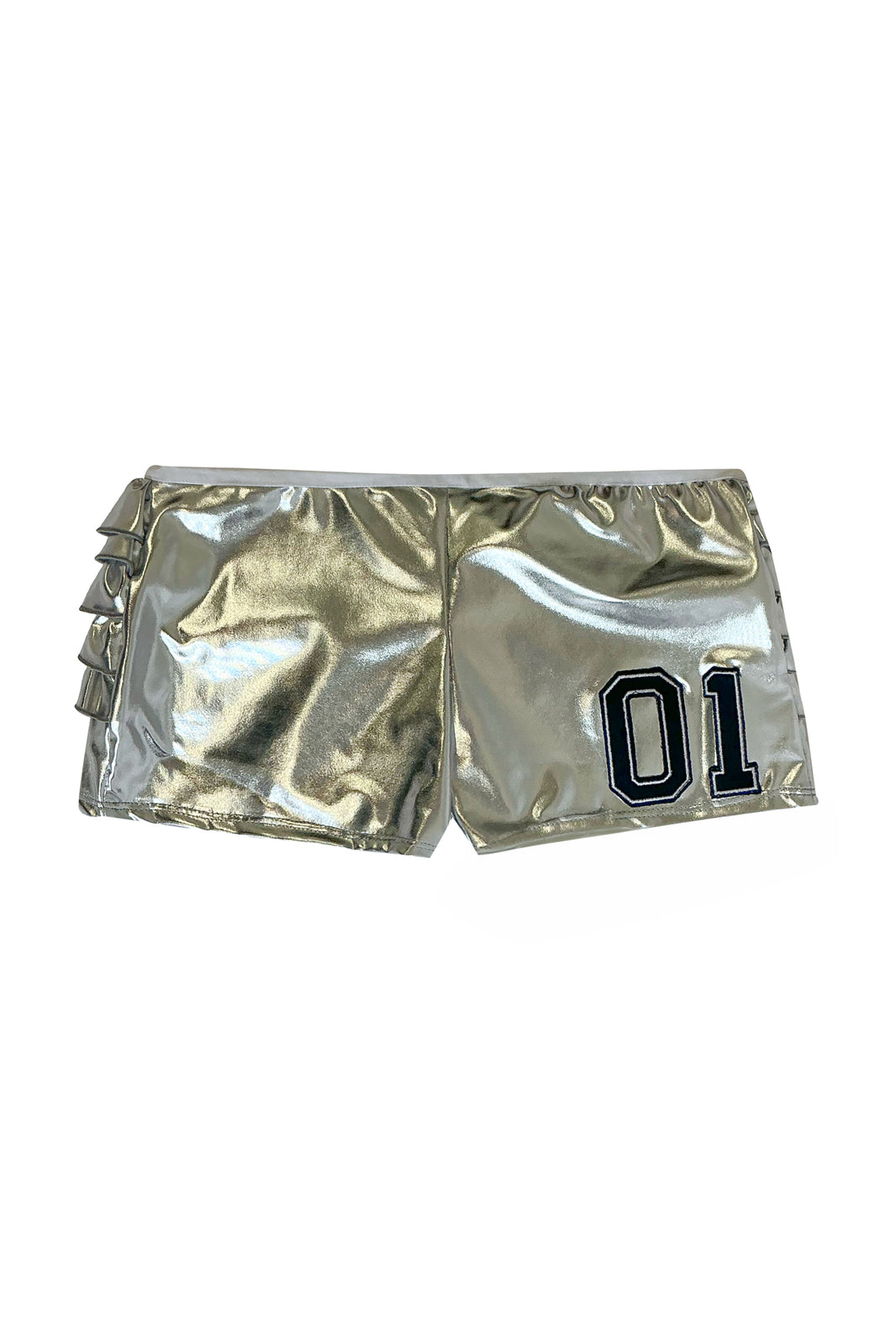 Supersoft chocolate poloneck with gold thread detail. main image 1