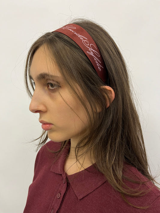 Daisy Randone headband - Burgundy