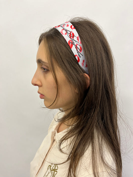 Daisy Randone headband - Lipstick