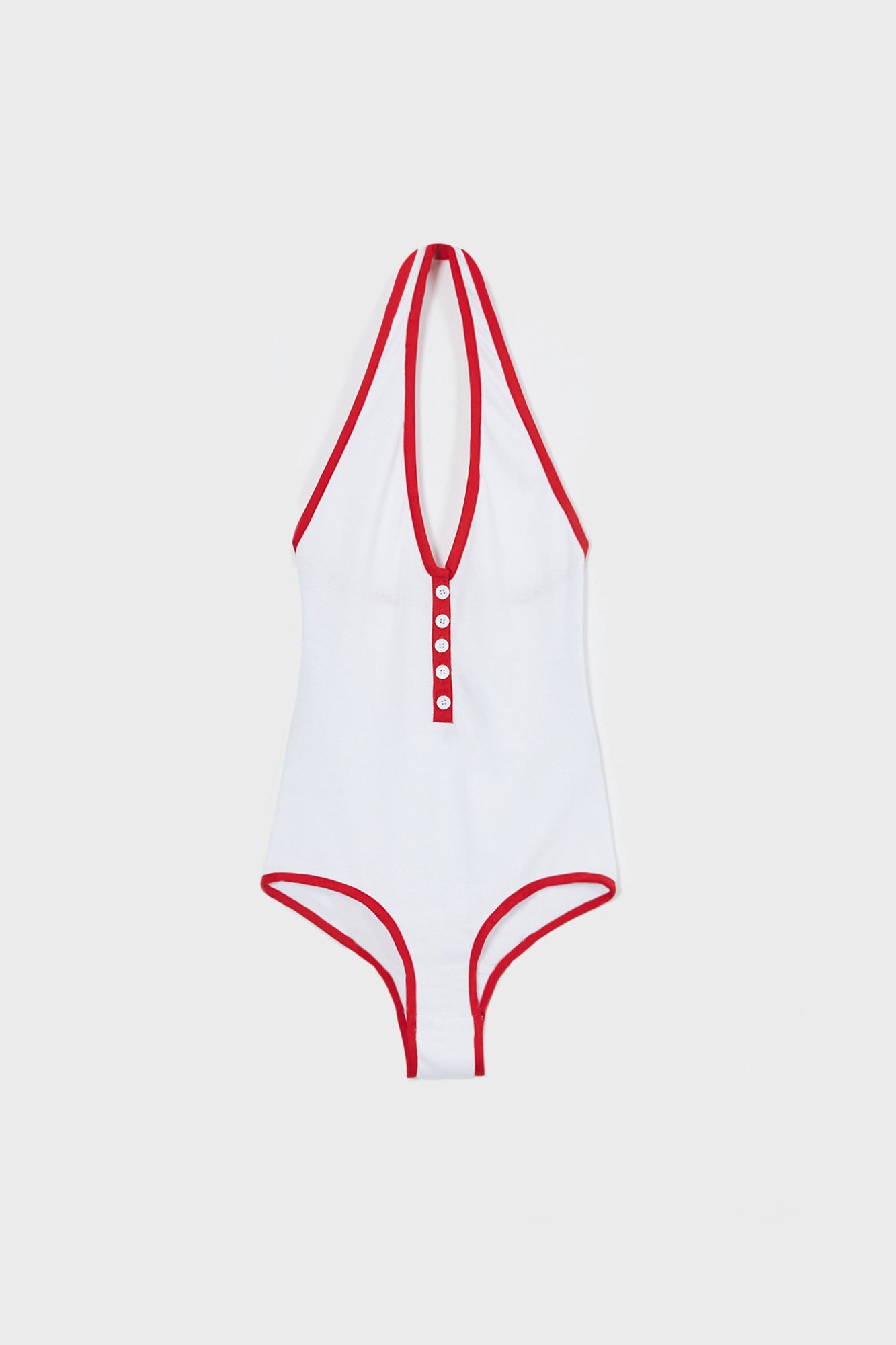 Didion bodysuit - White and Red