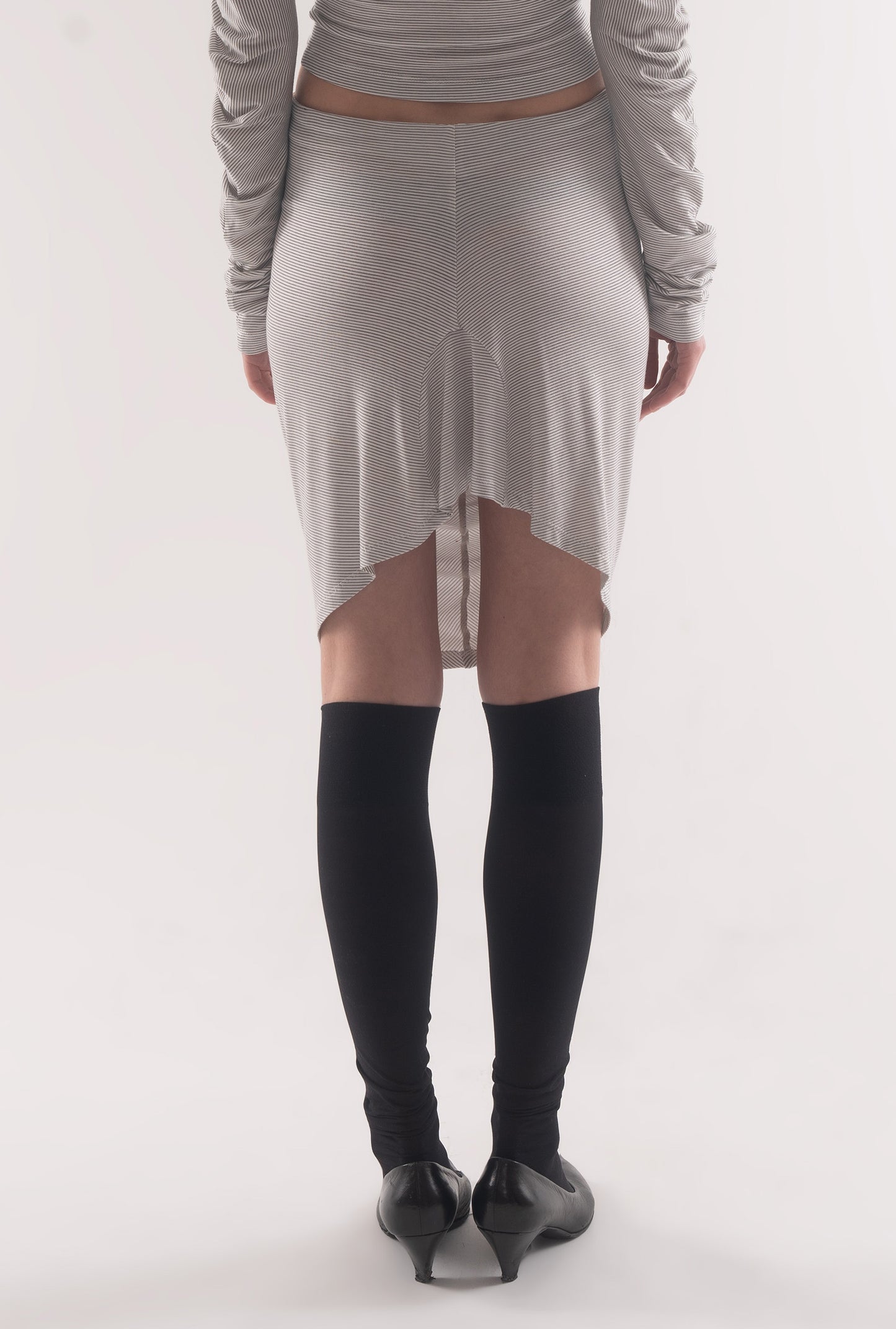 Helena skirt - grey and white