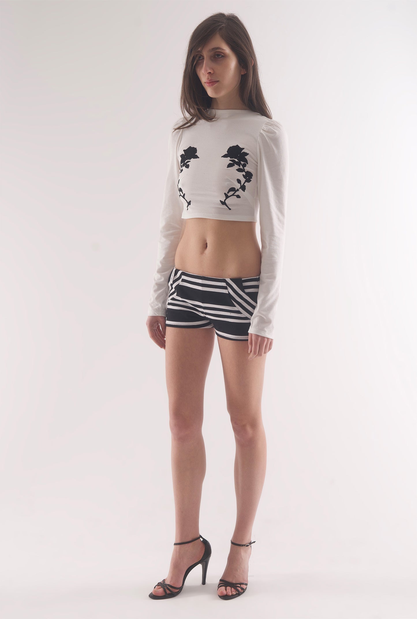 Cleo shorts - black stripes