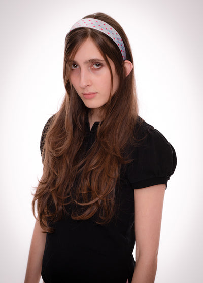daisy randone headband - pink stars