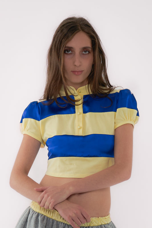 Margaret Polo Top - Yellow