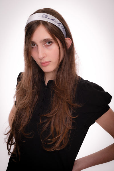 Daisy Randone headband - white